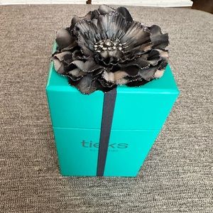 Empty Tieks box and topper